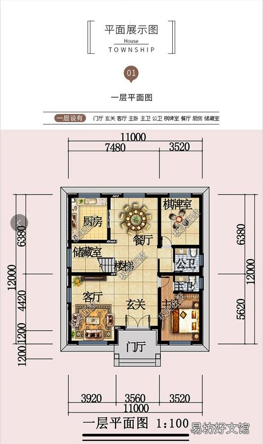 农村自建房11米X12米怎样设计?