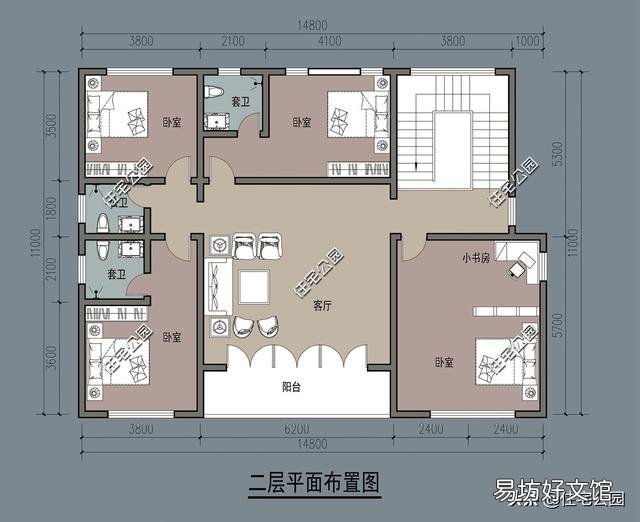 农村宅基地尺寸11米×14米,有什么好的别墅户型推荐吗?