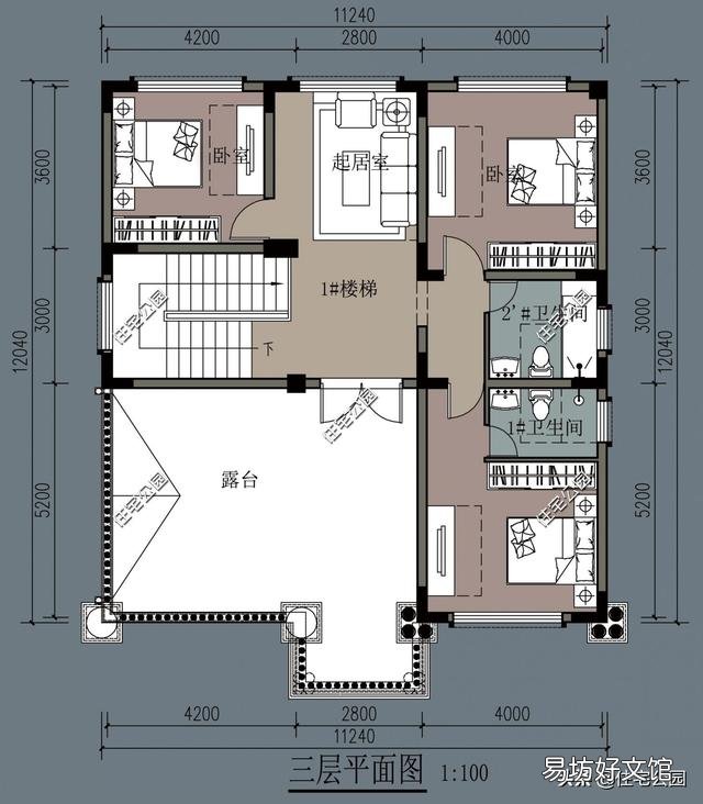 农村宅基地尺寸11米×14米,有什么好的别墅户型推荐吗?