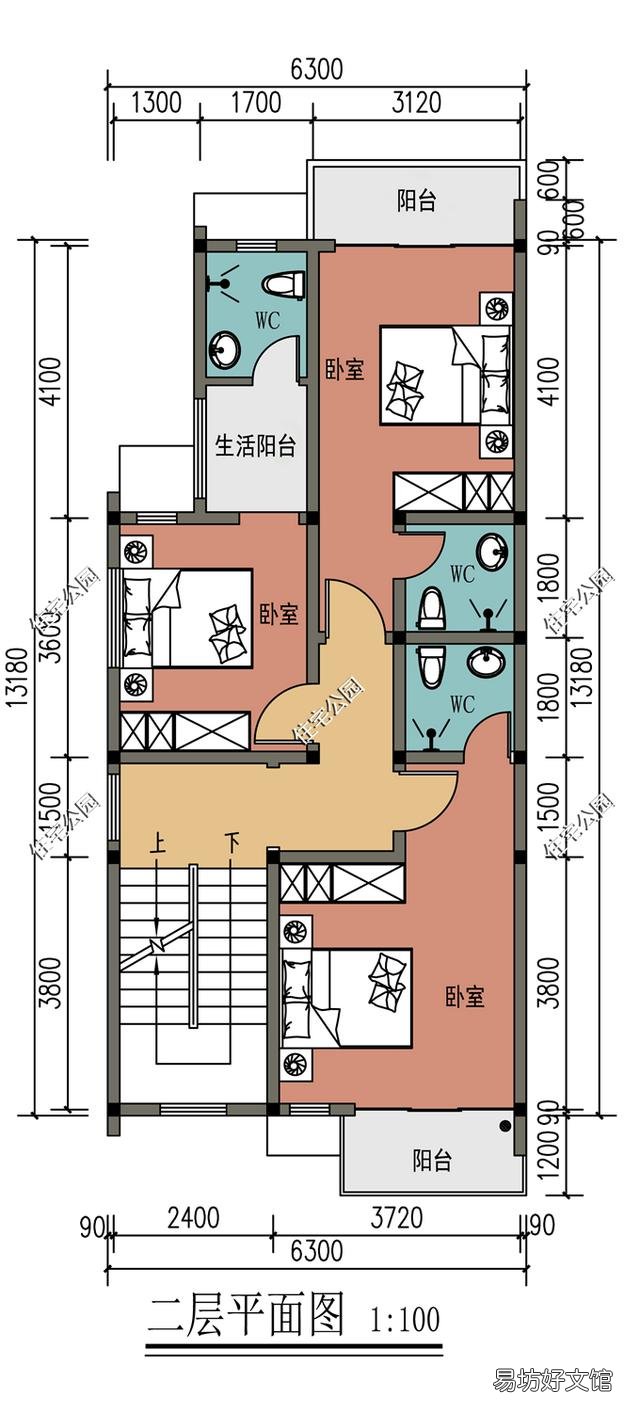 16米长,6米宽,怎么设计建房?