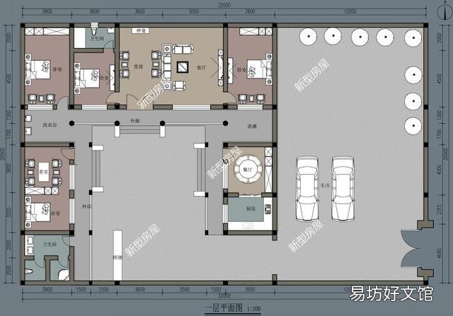 有一处18*30米的宅基地，想盖中式一层四合院，该怎么设计？