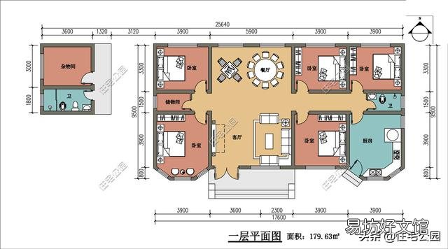 宅基地进深13.3米,长18.3米,一层住宅怎么设计好?