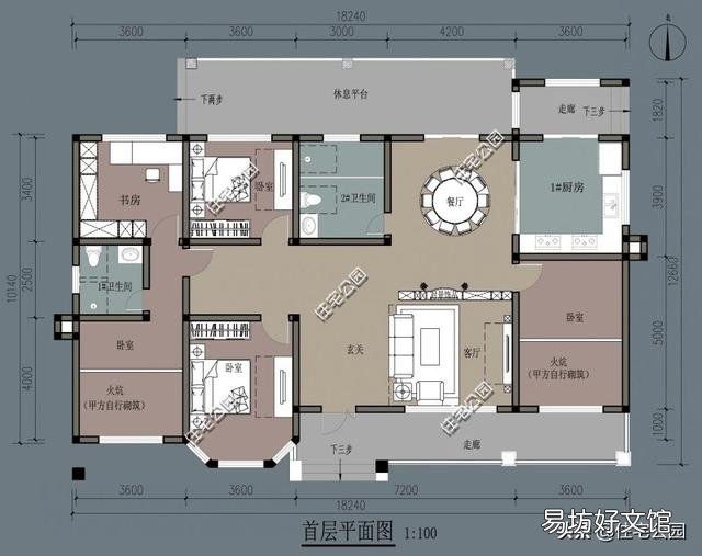 宅基地进深13.3米,长18.3米,一层住宅怎么设计好?