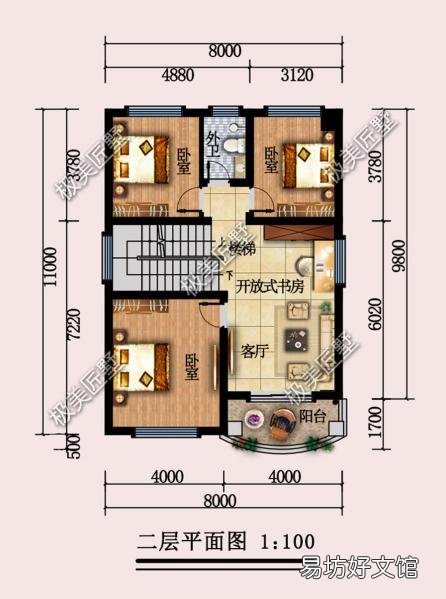 宅基宽八米,进深十一米二层或者三层应该怎样规划设计?
