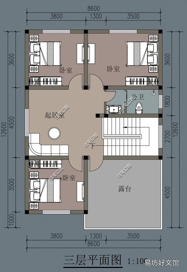 12.5米长、宽8米的自建房该怎么建?