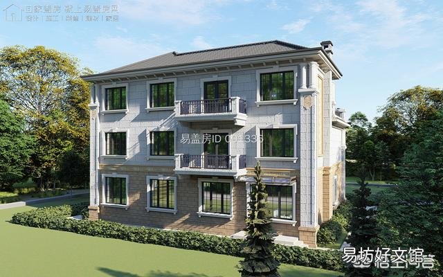 开间16米,进深12.4米怎样设计二层半房屋?