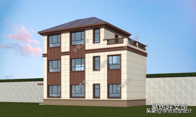 建一栋进深九米宽十三米的二层自建房,一层要大堂屋二层要多卧,如何设计?