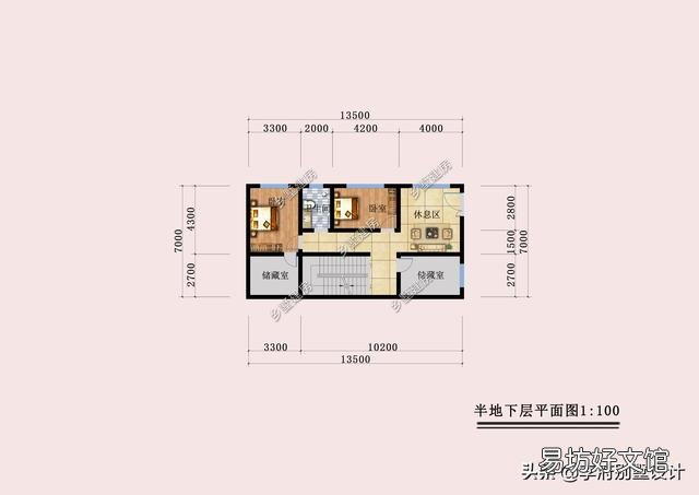 建一栋进深九米宽十三米的二层自建房,一层要大堂屋二层要多卧,如何设计?