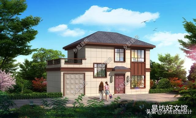 建一栋进深九米宽十三米的二层自建房,一层要大堂屋二层要多卧,如何设计?