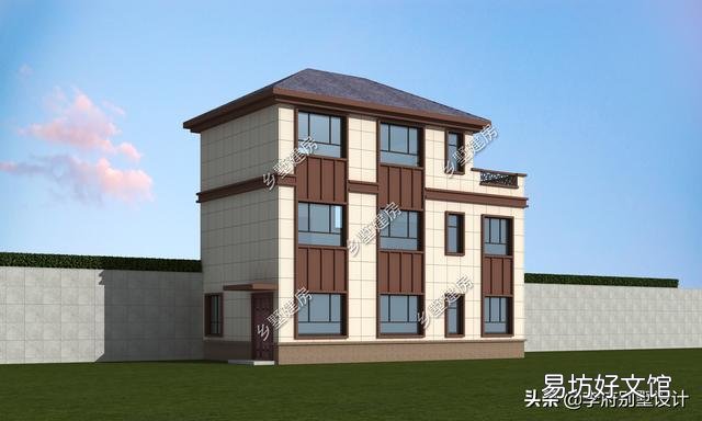 建一栋进深九米宽十三米的二层自建房,一层要大堂屋二层要多卧,如何设计?