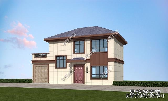 建一栋进深九米宽十三米的二层自建房,一层要大堂屋二层要多卧,如何设计?