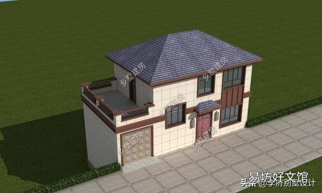 建一栋进深九米宽十三米的二层自建房,一层要大堂屋二层要多卧,如何设计?