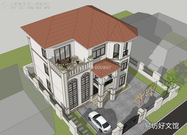 开间12米,进深12米,想建三层,一二楼大厅悬空,怎么设计方便实用?