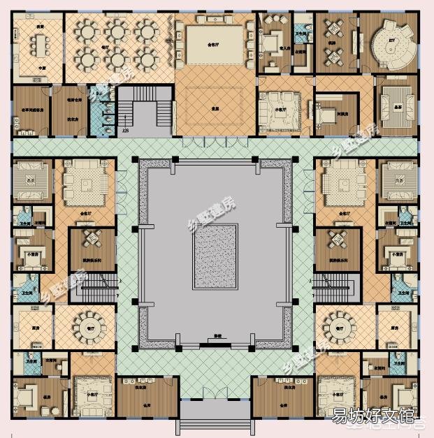想建四合院,有没有合适的设计图分享?