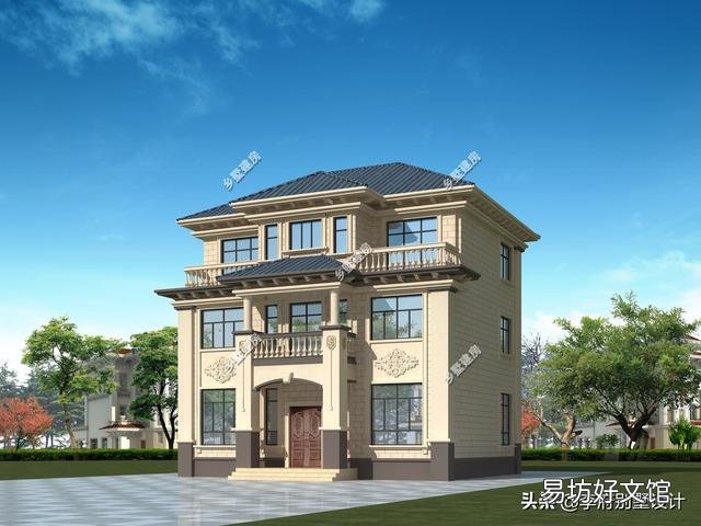 宅基地面宽12米,进深10米,想建一栋三层别墅,怎么设计?