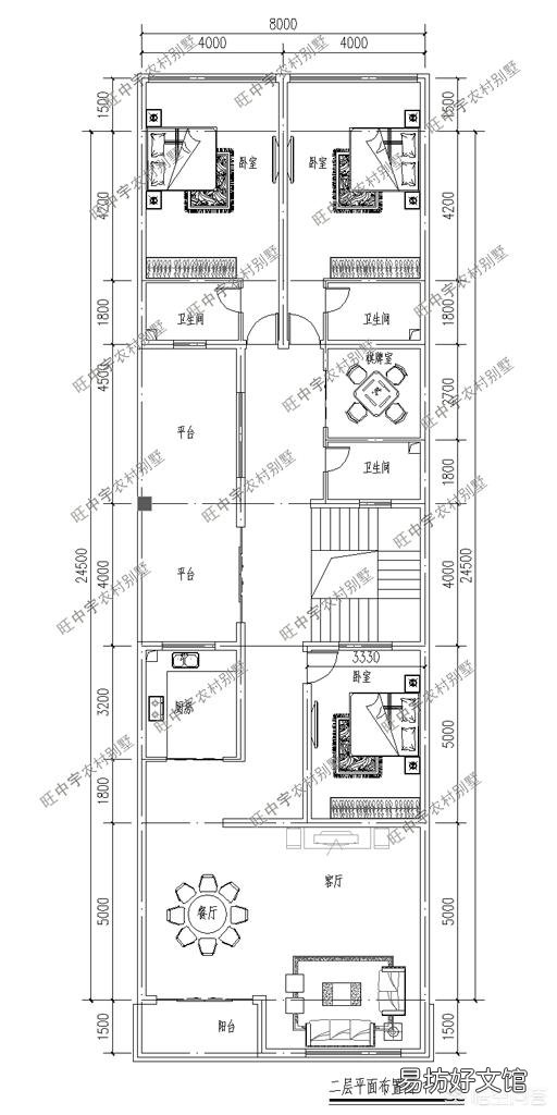 有一个宽10长20米的宅基地,两边有邻居还不能留窗户,该怎么设计?