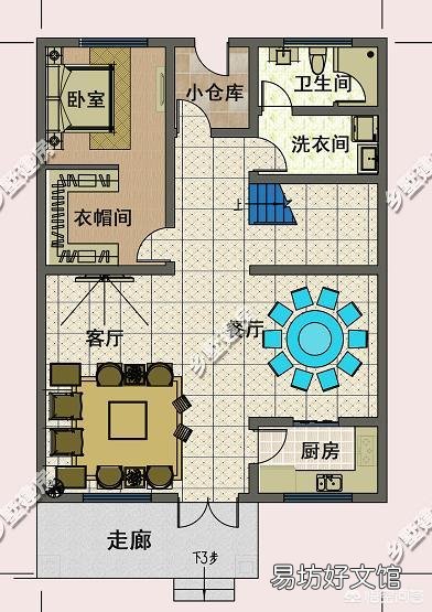 有一个宽10长20米的宅基地,两边有邻居还不能留窗户,该怎么设计?