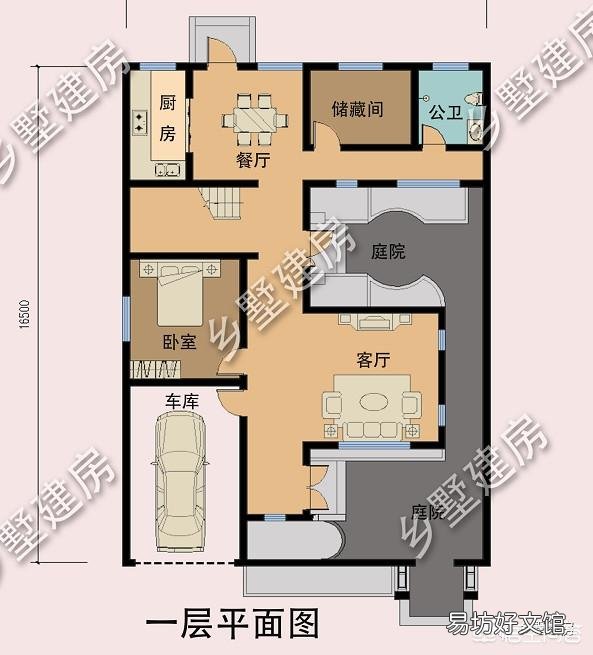 有一个宽10长20米的宅基地,两边有邻居还不能留窗户,该怎么设计?