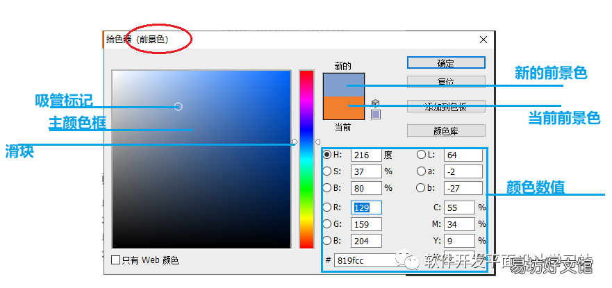 ps拾色器放到工具栏 ps拾色器在哪设置