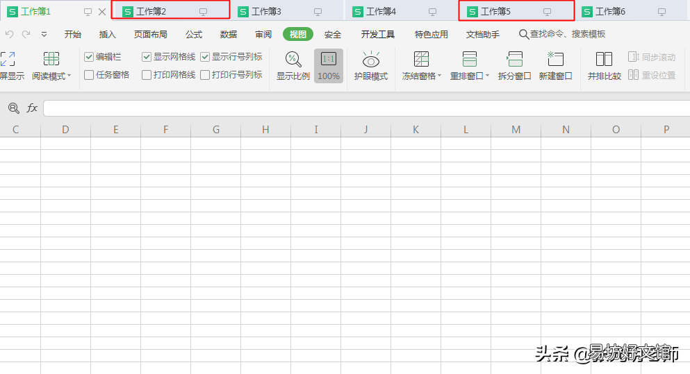 excel同窗口显示多个表的方法 一个excel多窗口显示