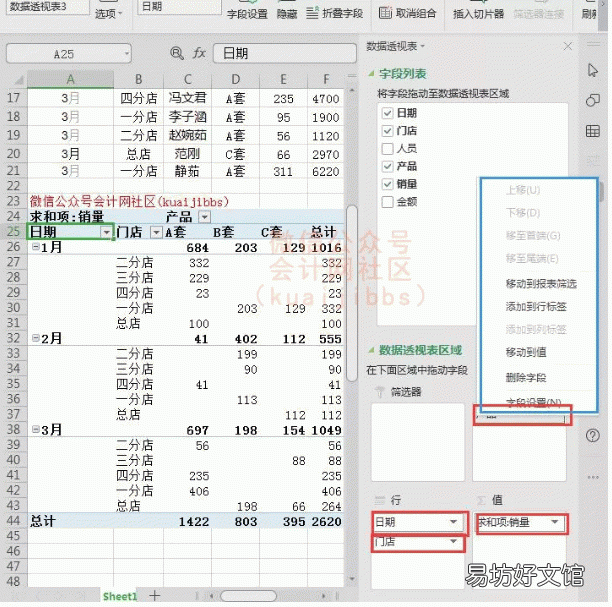 教你数据透视表高级技巧 数据透视表怎么做汇总求和