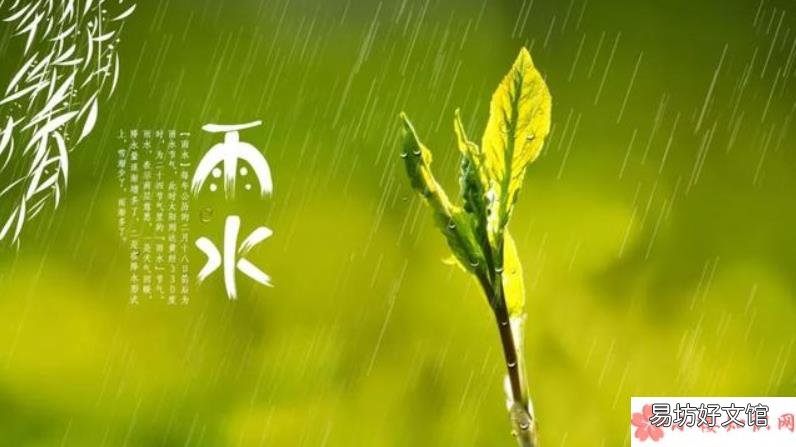 适合雨水节气发朋友圈的句子 2020今日雨水节气朋友圈说说