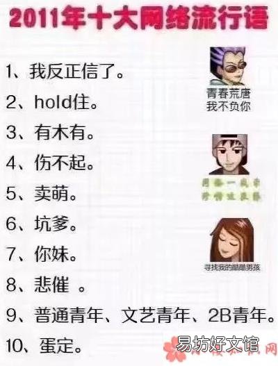 十年来流行语有哪些变化 十年网络流行语大全