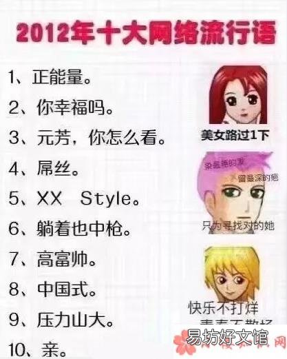 十年来流行语有哪些变化 十年网络流行语大全
