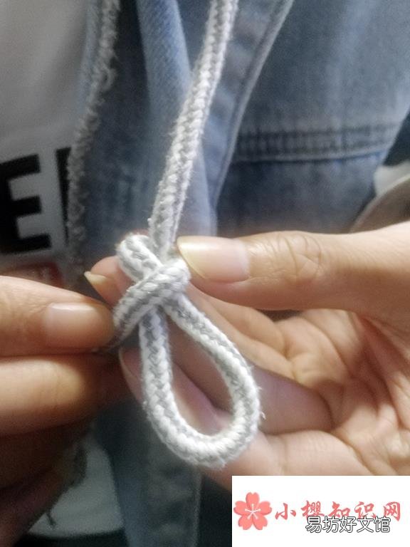 衣服抽绳个性绳结绑法