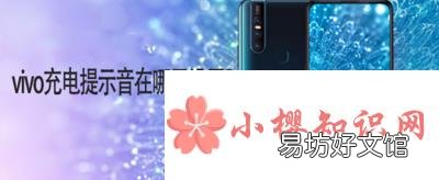 vivo充电提示音在哪里设置？