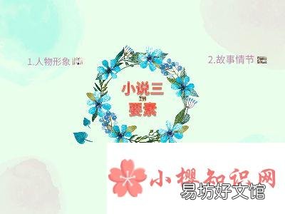 小说三要素是哪三个?