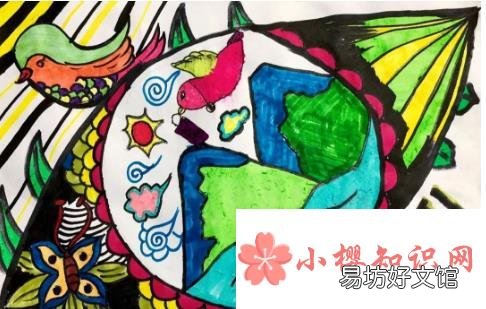 保护眼睛的儿童画怎么画?