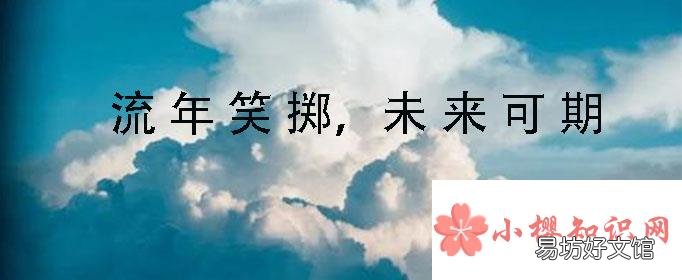 未来可期的上一句是什么？