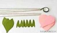 手工折纸玫瑰花教程 海绵纸折玫瑰花