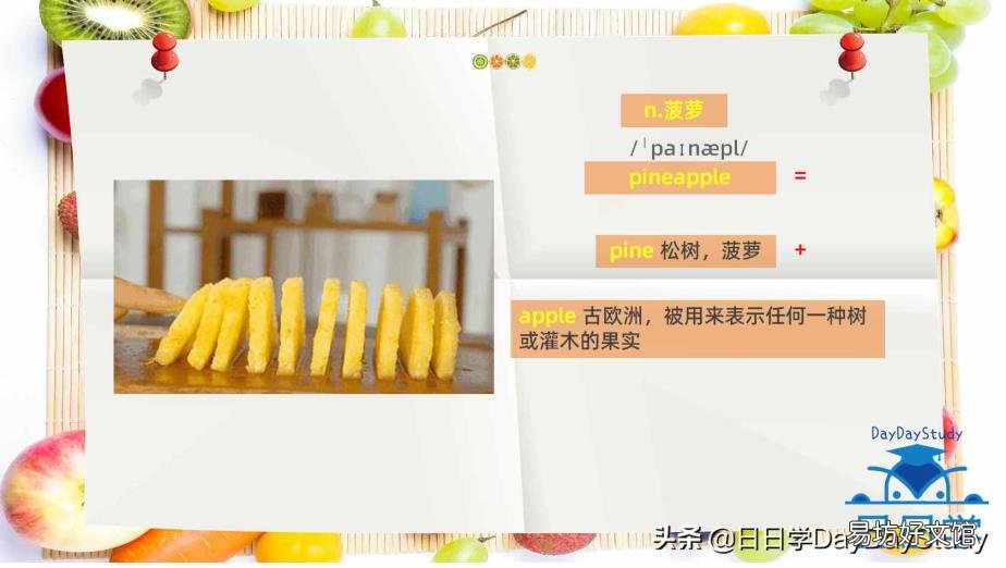 宝宝学50种水果英语 梨的英文