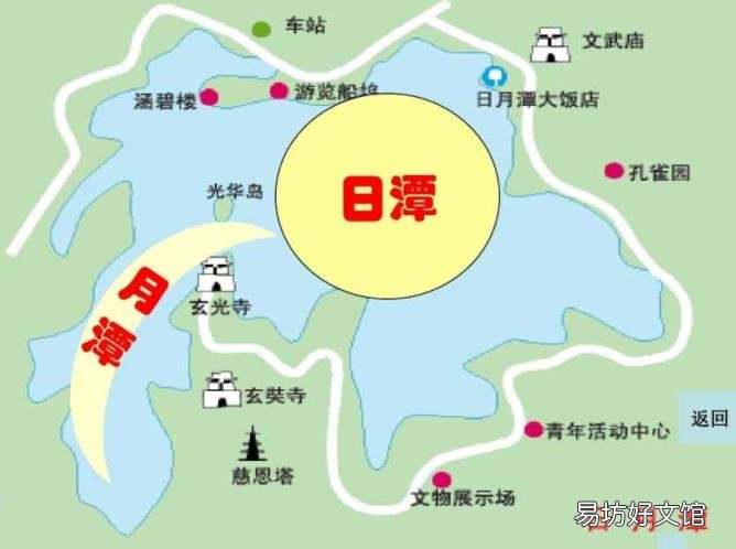 日月潭中间是什么 台湾日月潭在哪里