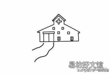 儿童画医院的图片大全 医院简笔画