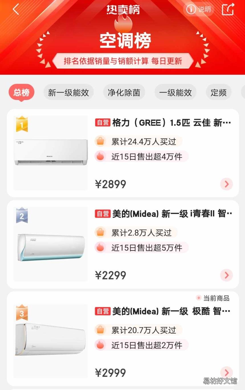 中国空调排名前十名 中国空调排名