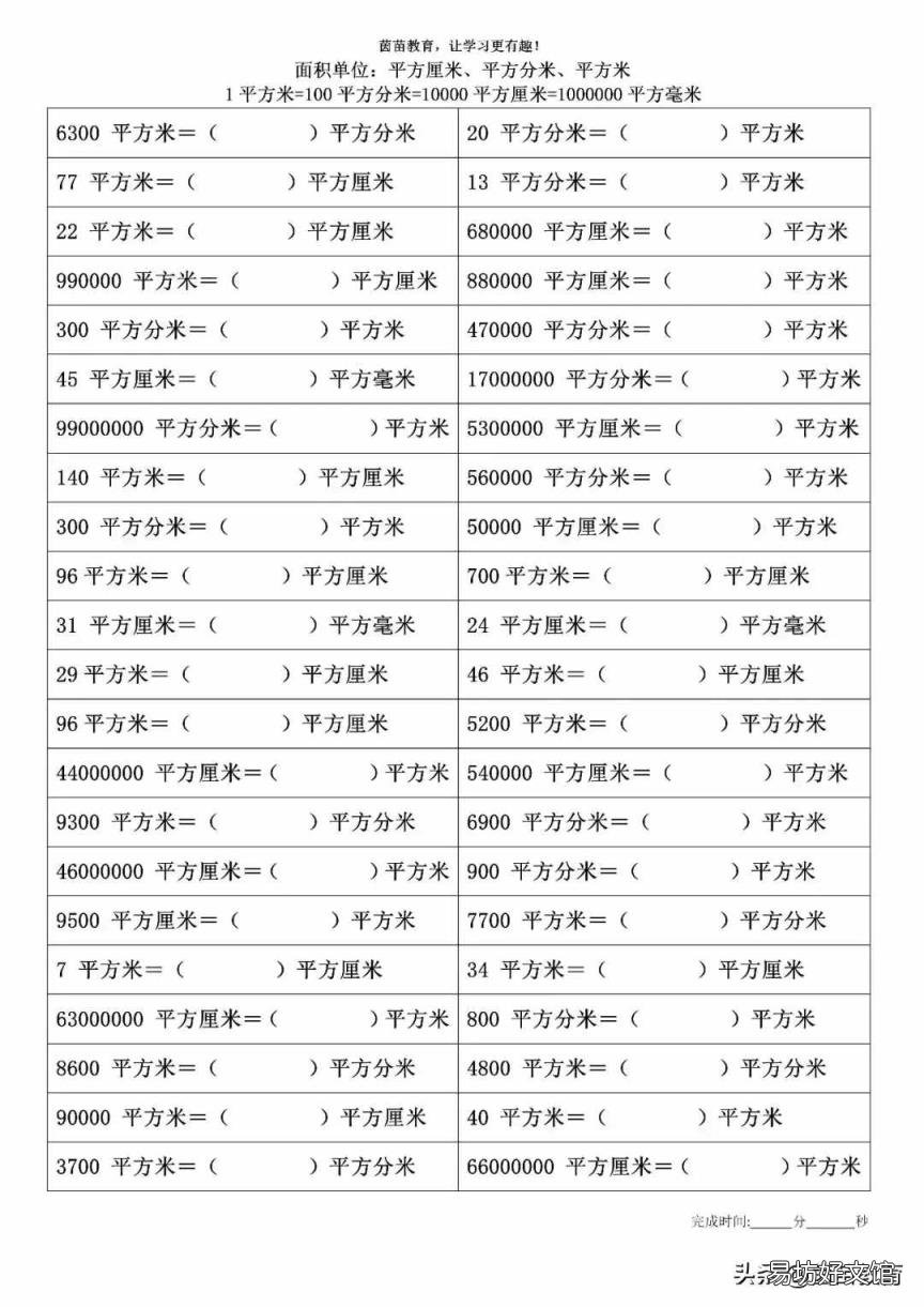 1米=多少平方米怎么算 1平方米等于平方分米