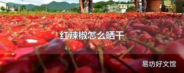 红辣椒怎么晒干