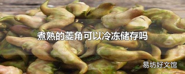 煮熟的菱角可以冷冻储存吗