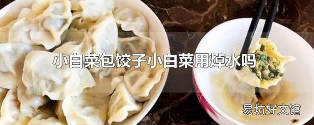小白菜包饺子小白菜用焯水吗