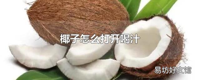 椰子怎么打开喝汁