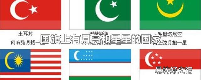 国旗上有月亮和星星的国家