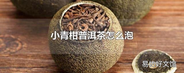 小青柑普洱茶怎么泡
