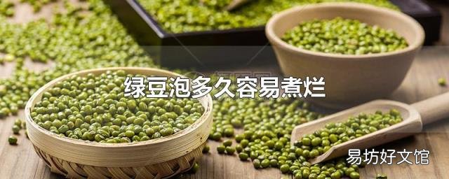 绿豆泡多久容易煮烂