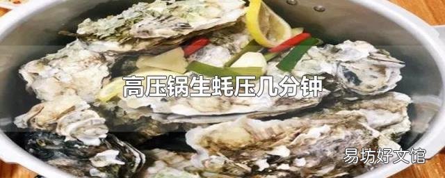 高压锅生蚝压几分钟