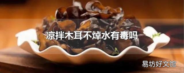 凉拌木耳不焯水有毒吗