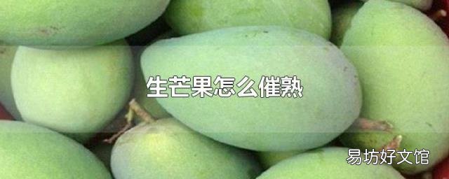 生芒果怎么催熟