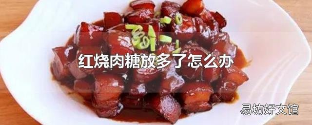 红烧肉糖放多了怎么办